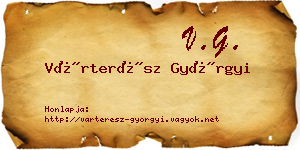 Várterész Györgyi névjegykártya