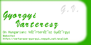 gyorgyi varteresz business card